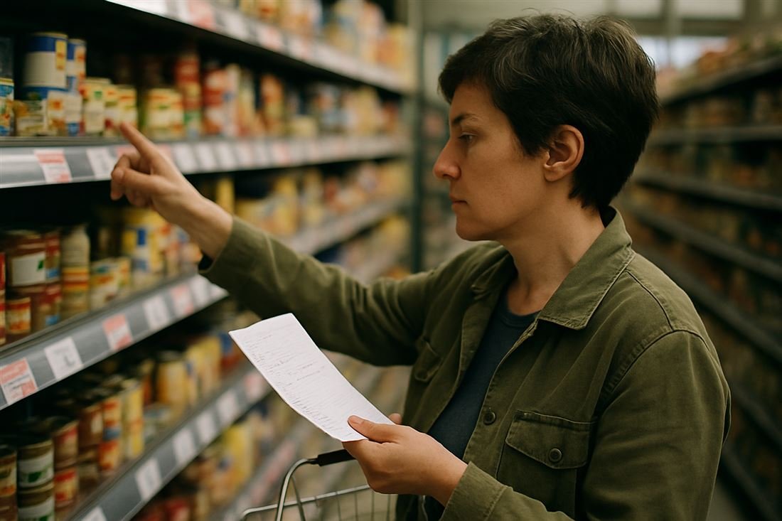 Comparando precios en el supermercado