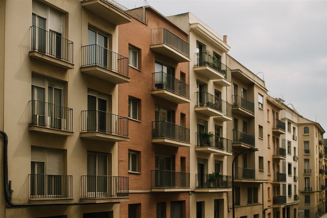 Edificios de viviendas en una ciudad española