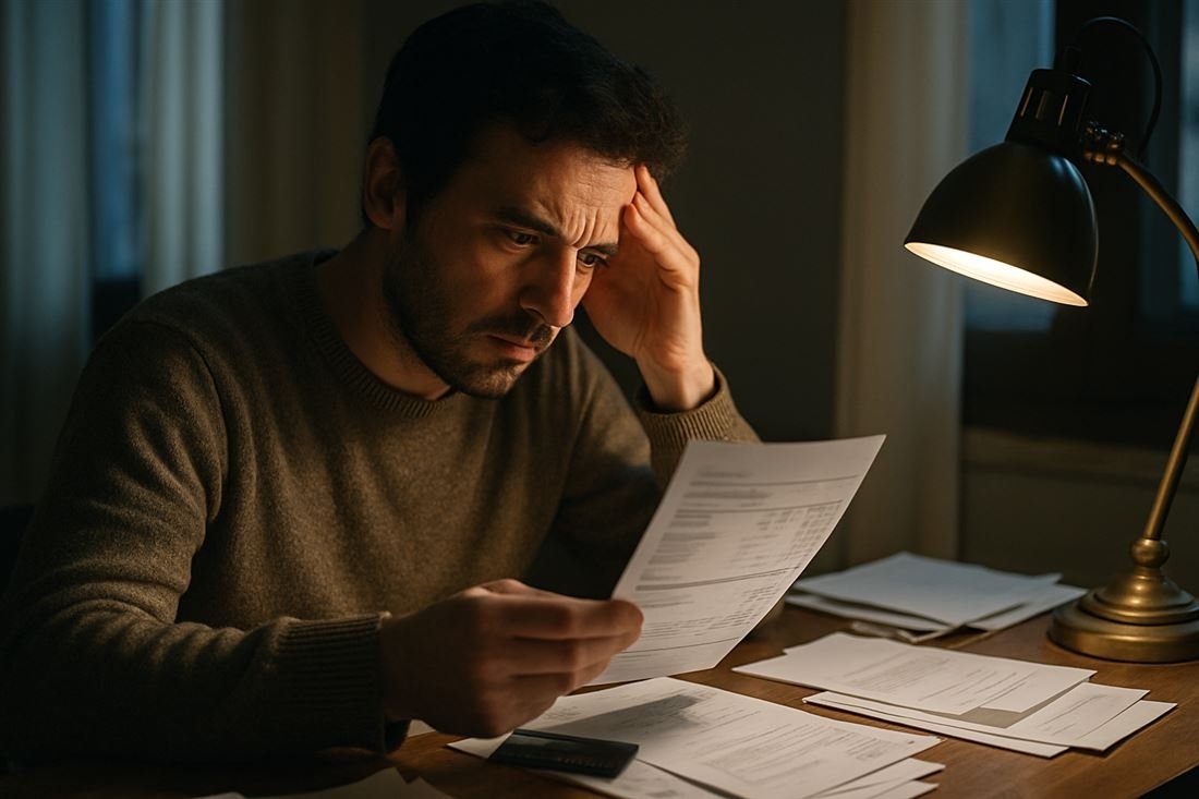 Revisando extractos de la tarjeta de crédito
