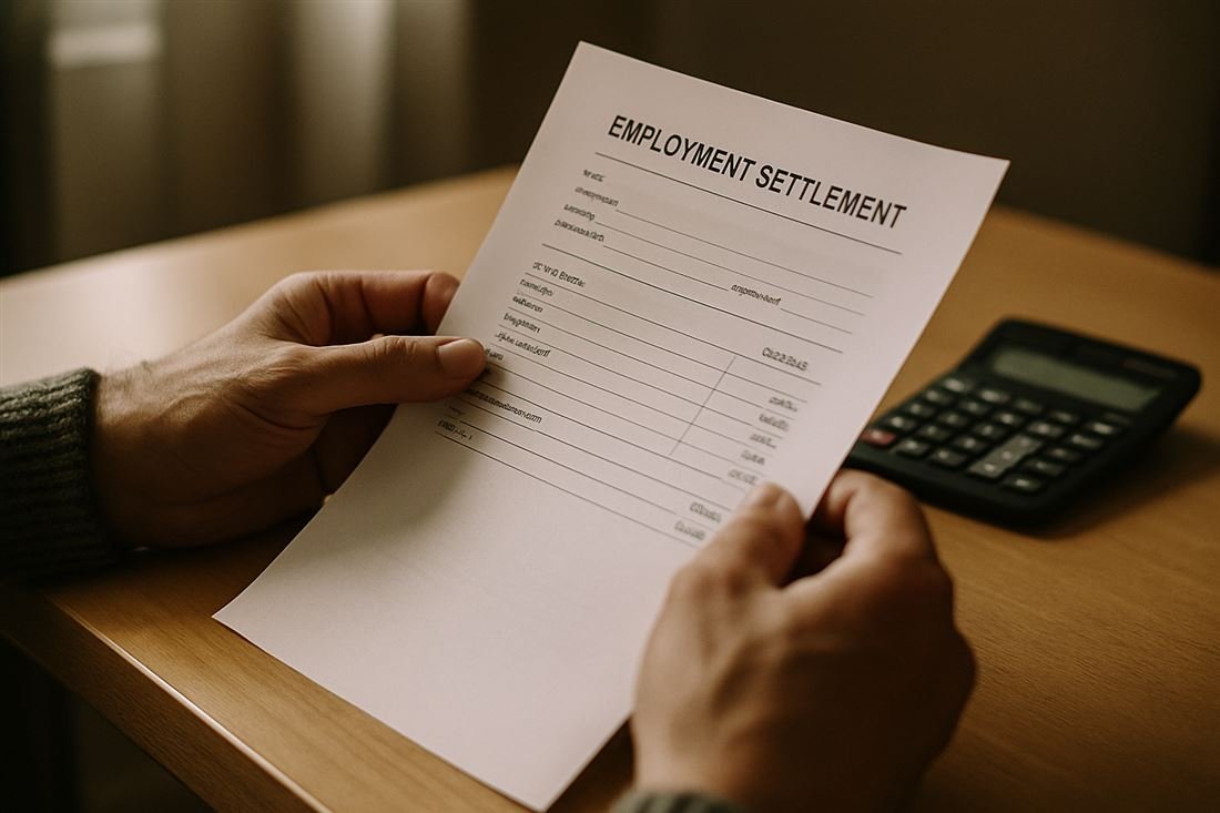 Revisando las cuentas del finiquito antes de firmar